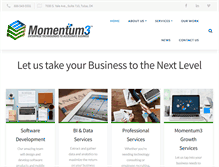 Tablet Screenshot of momentum3.biz